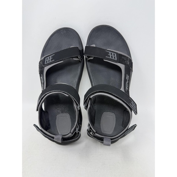 Teva Sandals Mens Size 9.5 Black Outdoor Adjustable Strap Walking 4289 - Picture 5 of 7